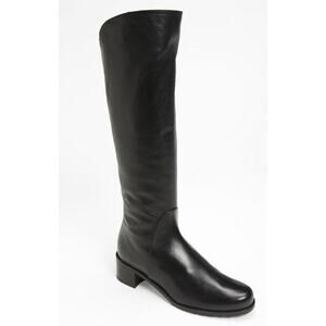 Stuart Weitzman Black leather Arlington Stretch riding boots Size 5.5 New $595